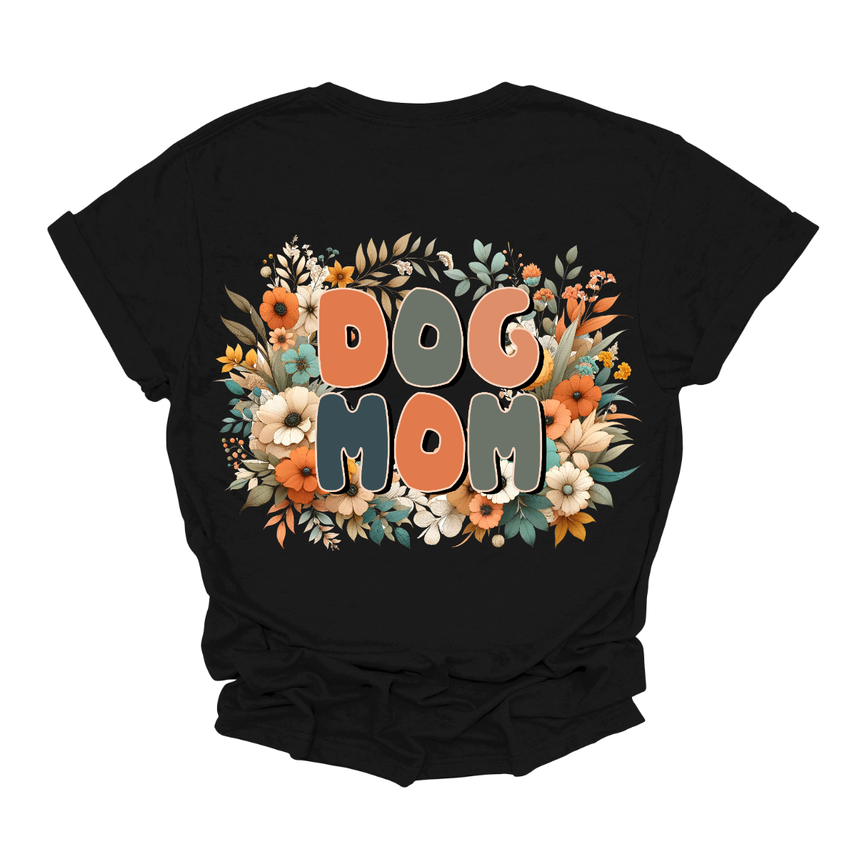 This Floral Dog Mom Shirt features a fun and playful font that reads "Dog Mom" in bold, eye-catching letters. The design is adorned with delicate, vibrant flowers in shades of pink and blue, adding a touch of nature’s beauty to the overall look. The combination of the lively, floral accents and the cheerful typography makes this shirt a perfect way to showcase your love for your furry friend in a stylish and feminine way. Shop Gorgeouseware.com