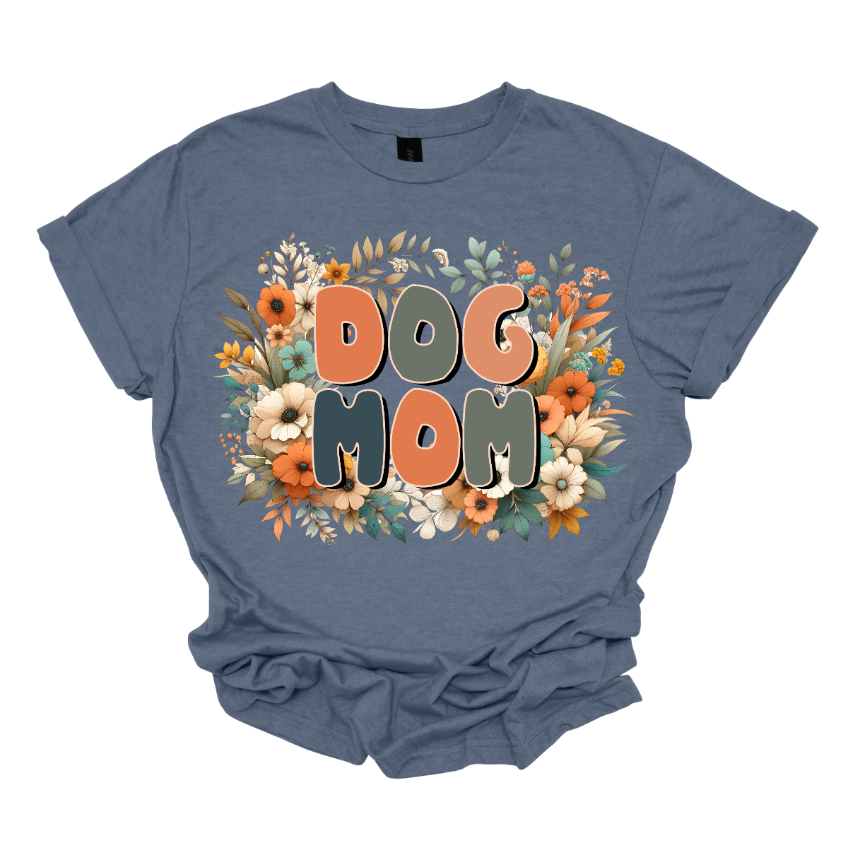This Floral Dog Mom Shirt features a fun and playful font that reads "Dog Mom" in bold, eye-catching letters. The design is adorned with delicate, vibrant flowers in shades of pink and blue, adding a touch of nature’s beauty to the overall look. The combination of the lively, floral accents and the cheerful typography makes this shirt a perfect way to showcase your love for your furry friend in a stylish and feminine way. Shop Gorgeouseware.com
