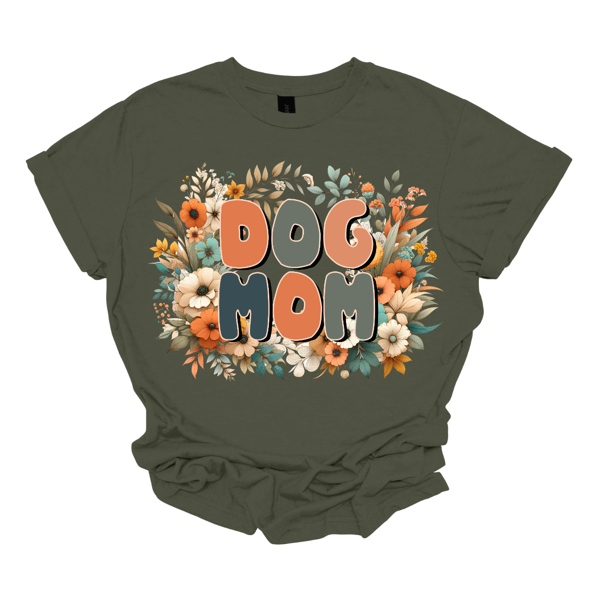 This Floral Dog Mom Shirt features a fun and playful font that reads "Dog Mom" in bold, eye-catching letters. The design is adorned with delicate, vibrant flowers in shades of pink and blue, adding a touch of nature’s beauty to the overall look. The combination of the lively, floral accents and the cheerful typography makes this shirt a perfect way to showcase your love for your furry friend in a stylish and feminine way. Shop Gorgeouseware.com