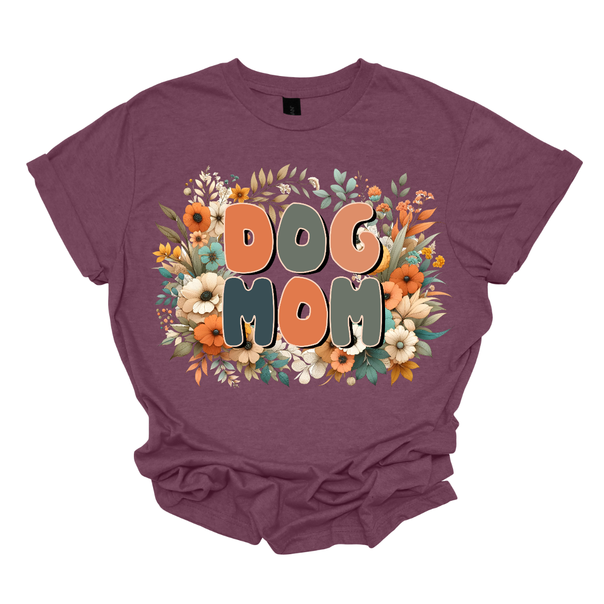 This Floral Dog Mom Shirt features a fun and playful font that reads "Dog Mom" in bold, eye-catching letters. The design is adorned with delicate, vibrant flowers in shades of pink and blue, adding a touch of nature’s beauty to the overall look. The combination of the lively, floral accents and the cheerful typography makes this shirt a perfect way to showcase your love for your furry friend in a stylish and feminine way. Shop Gorgeouseware.com