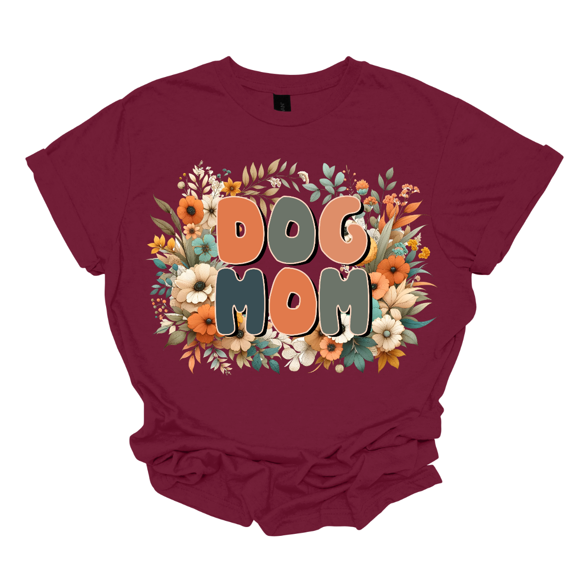 This Floral Dog Mom Shirt features a fun and playful font that reads "Dog Mom" in bold, eye-catching letters. The design is adorned with delicate, vibrant flowers in shades of pink and blue, adding a touch of nature’s beauty to the overall look. The combination of the lively, floral accents and the cheerful typography makes this shirt a perfect way to showcase your love for your furry friend in a stylish and feminine way. Shop Gorgeouseware.com