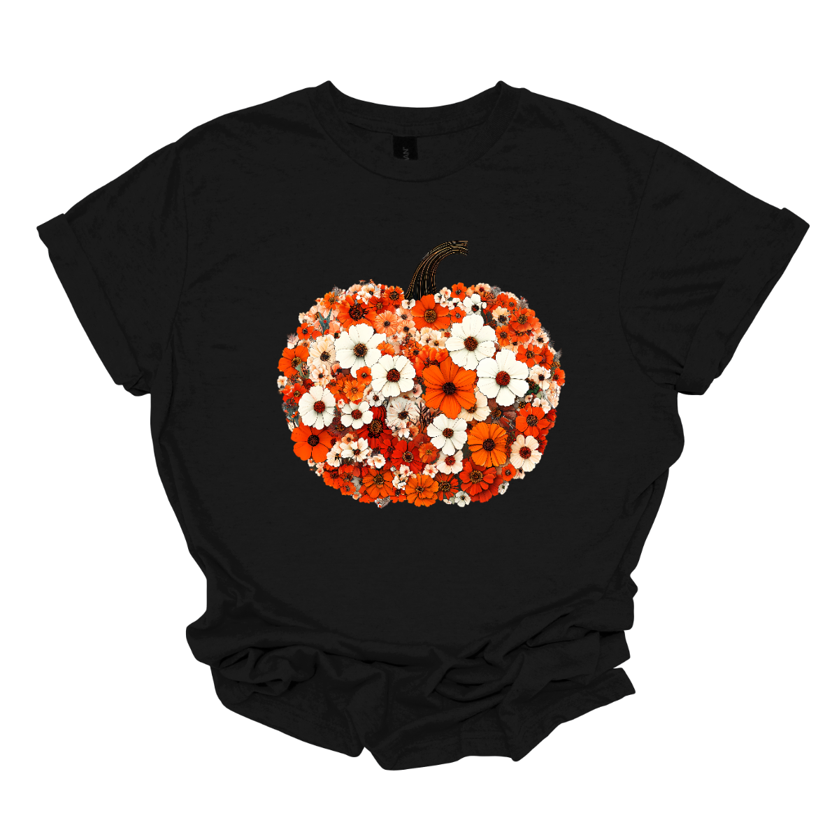 The design features a sweet little ghost bundled up in an orange sock cap with a pink pom on top. The flipped brim of the hat reads βBOOβ for a playful touch. This stylish ghost also sports purple reading glasses, holds a matching purple drink cup, and carries a tiny jack-oβ-lantern bucket β ready for all the fall fun! Two little bats flutter in the background to complete the whimsical Halloween scene. Shop at Gorgeousware.com