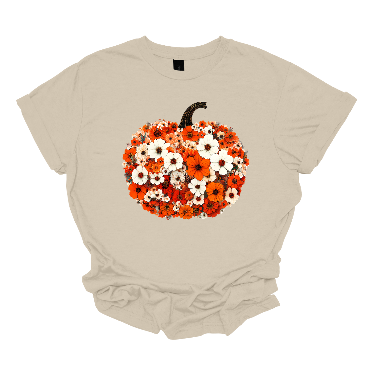 The design features a sweet little ghost bundled up in an orange sock cap with a pink pom on top. The flipped brim of the hat reads βBOOβ for a playful touch. This stylish ghost also sports purple reading glasses, holds a matching purple drink cup, and carries a tiny jack-oβ-lantern bucket β ready for all the fall fun! Two little bats flutter in the background to complete the whimsical Halloween scene. Shop at Gorgeousware.com