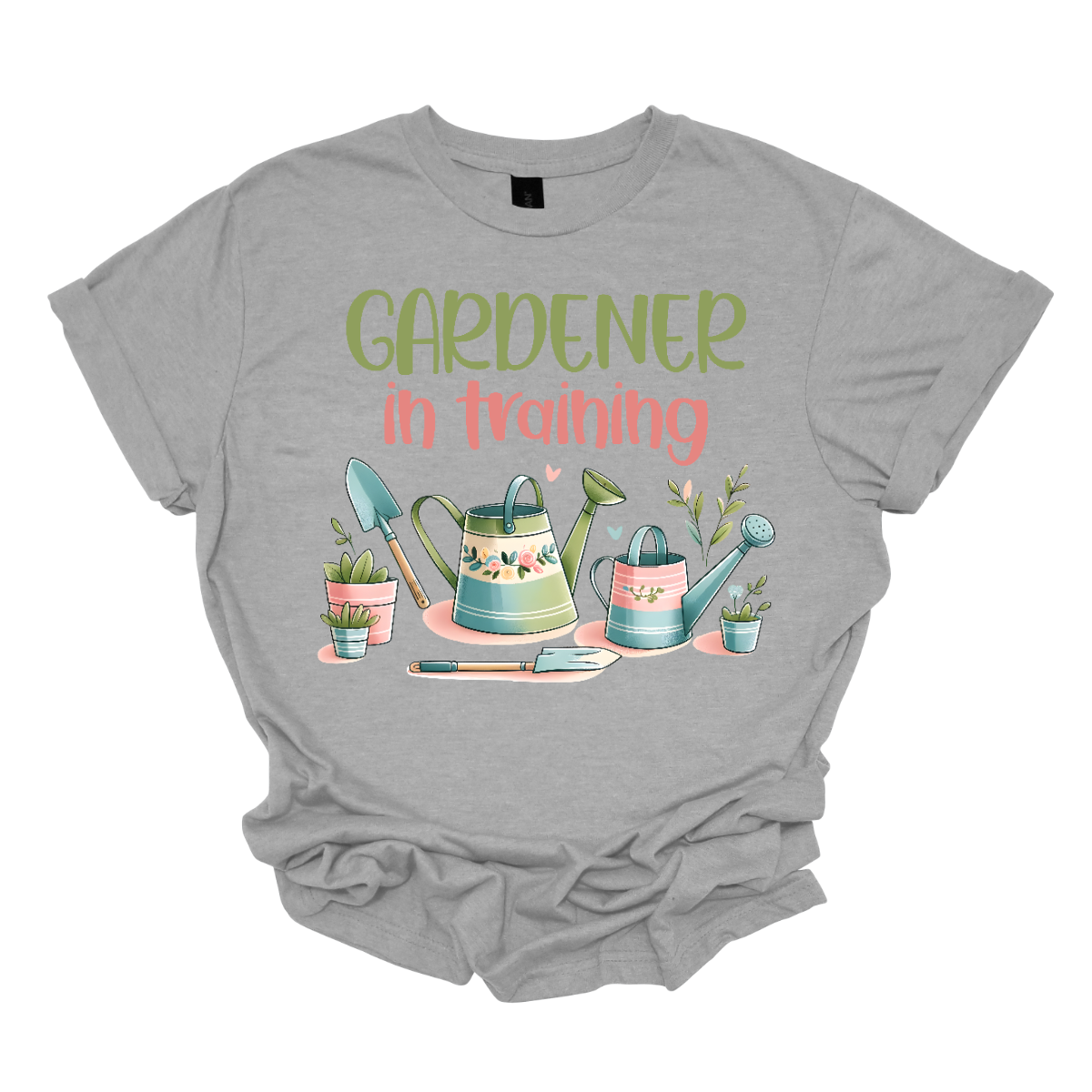 This adorable "Gardener In Training" shirt is perfect for little green thumbs! Featuring a fun, colorful design, it lets everyone know that your child is ready to dig, plant, and grow their way to gardening greatness. With its playful message and soft, comfortable fabric, this shirt is perfect for outdoor adventures, school activities, or helping out in the garden. A great gift for aspiring gardeners who are eager to get their hands dirty!  Shop Gorgeouseware.com