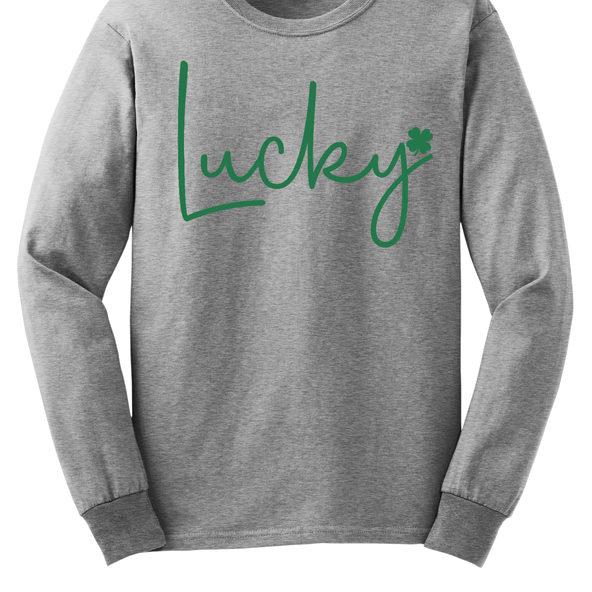 ☘️ Get Lucky this St. Patrick's Day with our Shamrock Tee! ☘️ Embrace the spirit of the Irish and celebrate St. Patrick's Day in style with our simple yet charming "Lucky" T-shirt. Featuring a vibrant green word that exudes luck and a small shamrock at the end, this tee is the perfect way to add a touch of festive cheer to your wardrobe. Shop at Gorgeousware.com today!