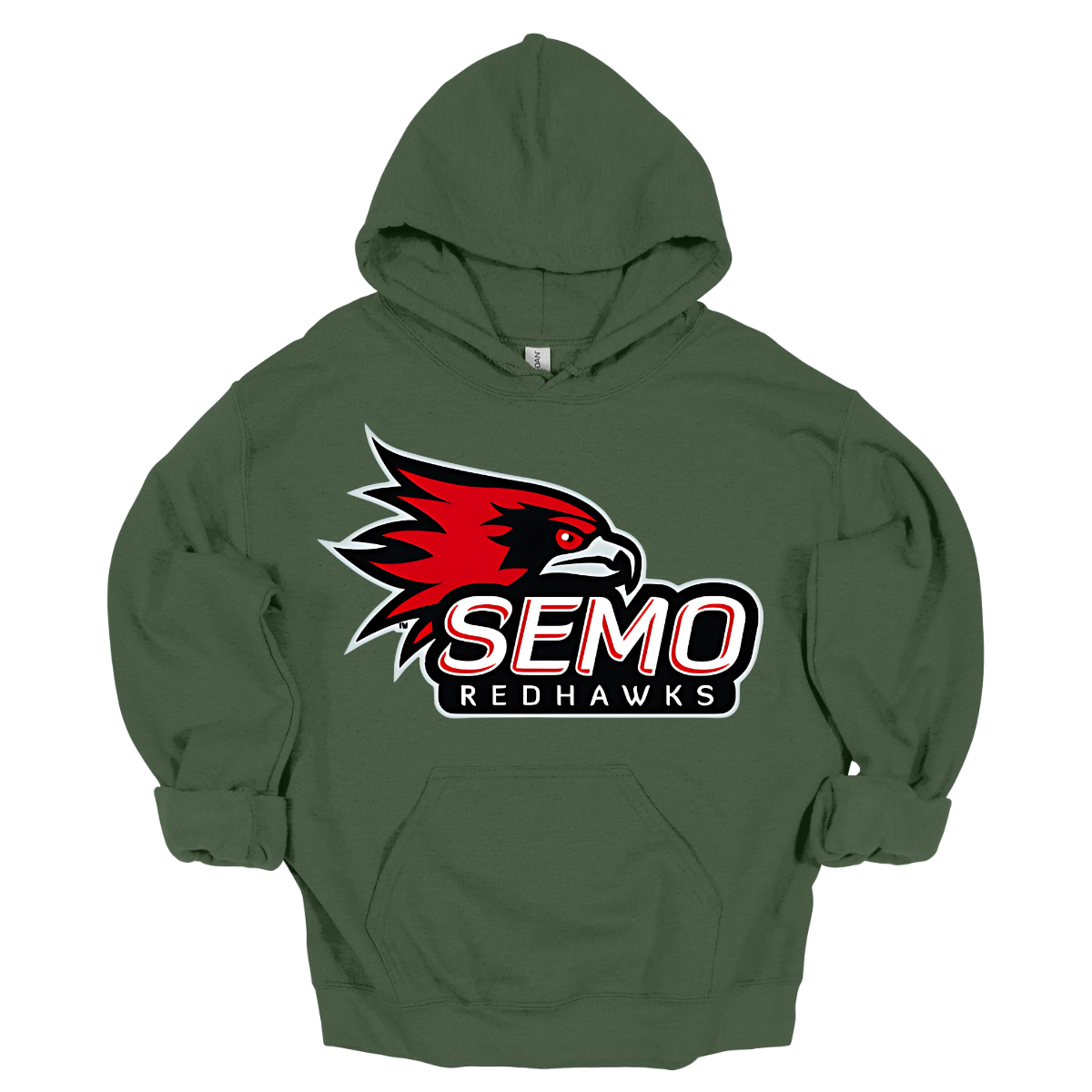 This vibrant shirt features the iconic SEMO Redhawk logo prominently displayed at the top, showcasing the fierce spirit of the team. Below the hawk, bold bubble letters spell out "SEMO," creating a playful and eye-catching design. Just underneath, in smaller, stylish print, the word "Redhawks" completes the look, making it a perfect blend of fun and team pride. Shop at Gorgeousware.com