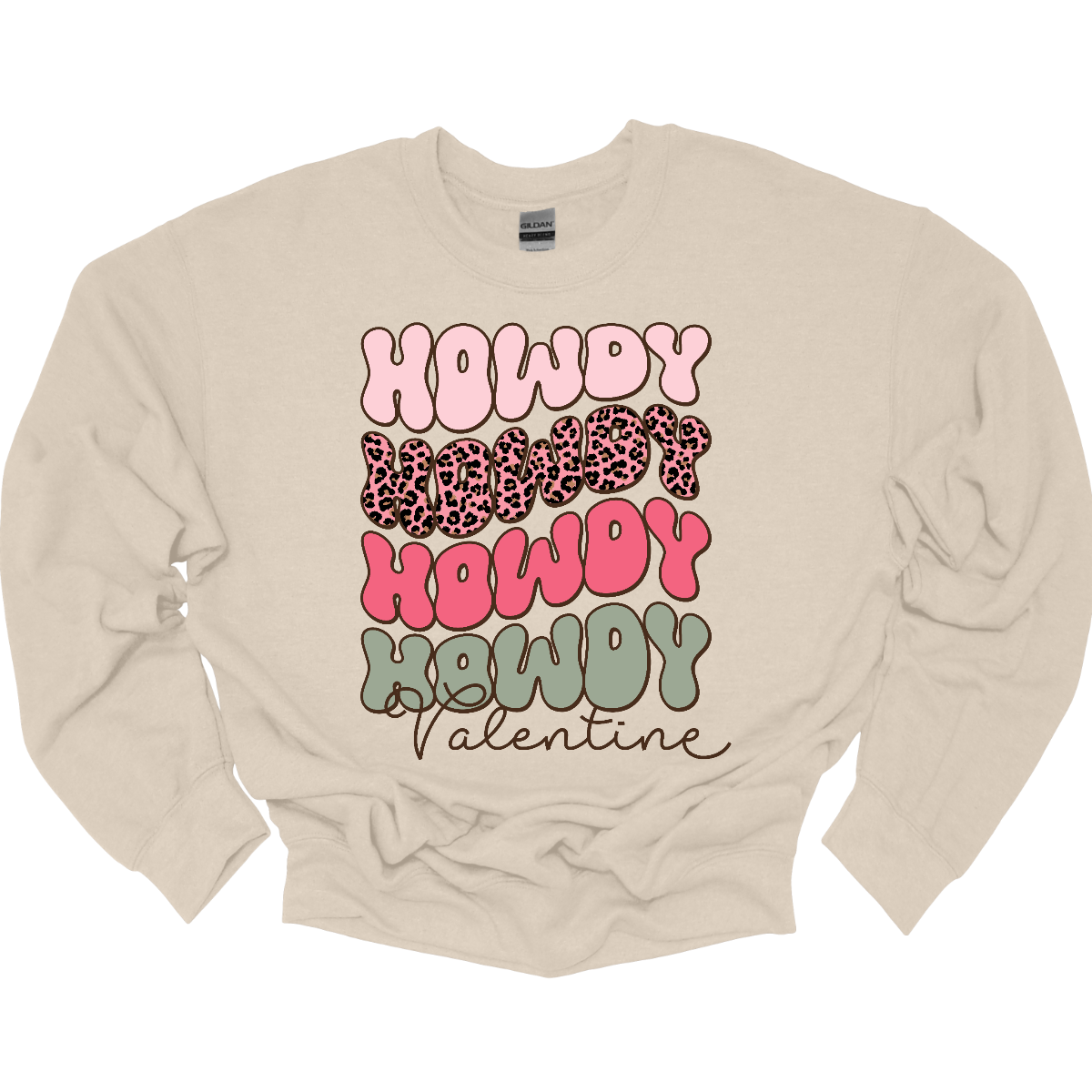 Introducing our "Howdy Valentine" T-shirt – a retro-inspired masterpiece that adds a touch of vintage charm to your Valentine's Day celebration. This shirt features a stylish retro font in soft pinks and sage colors, creating a delightful and nostalgic vibe perfect for expressing love with a Western twist. The phrase "Howdy Valentine" is elegantly displayed in a retro font, evoking the classic aesthetics of bygone eras. Shop at Gorgeousware.com