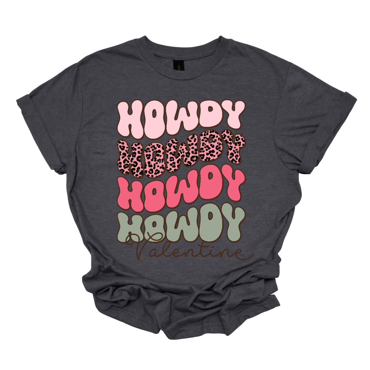 Introducing our "Howdy Valentine" T-shirt – a retro-inspired masterpiece that adds a touch of vintage charm to your Valentine's Day celebration. This shirt features a stylish retro font in soft pinks and sage colors, creating a delightful and nostalgic vibe perfect for expressing love with a Western twist. The phrase "Howdy Valentine" is elegantly displayed in a retro font, evoking the classic aesthetics of bygone eras. Shop at Gorgeousware.com