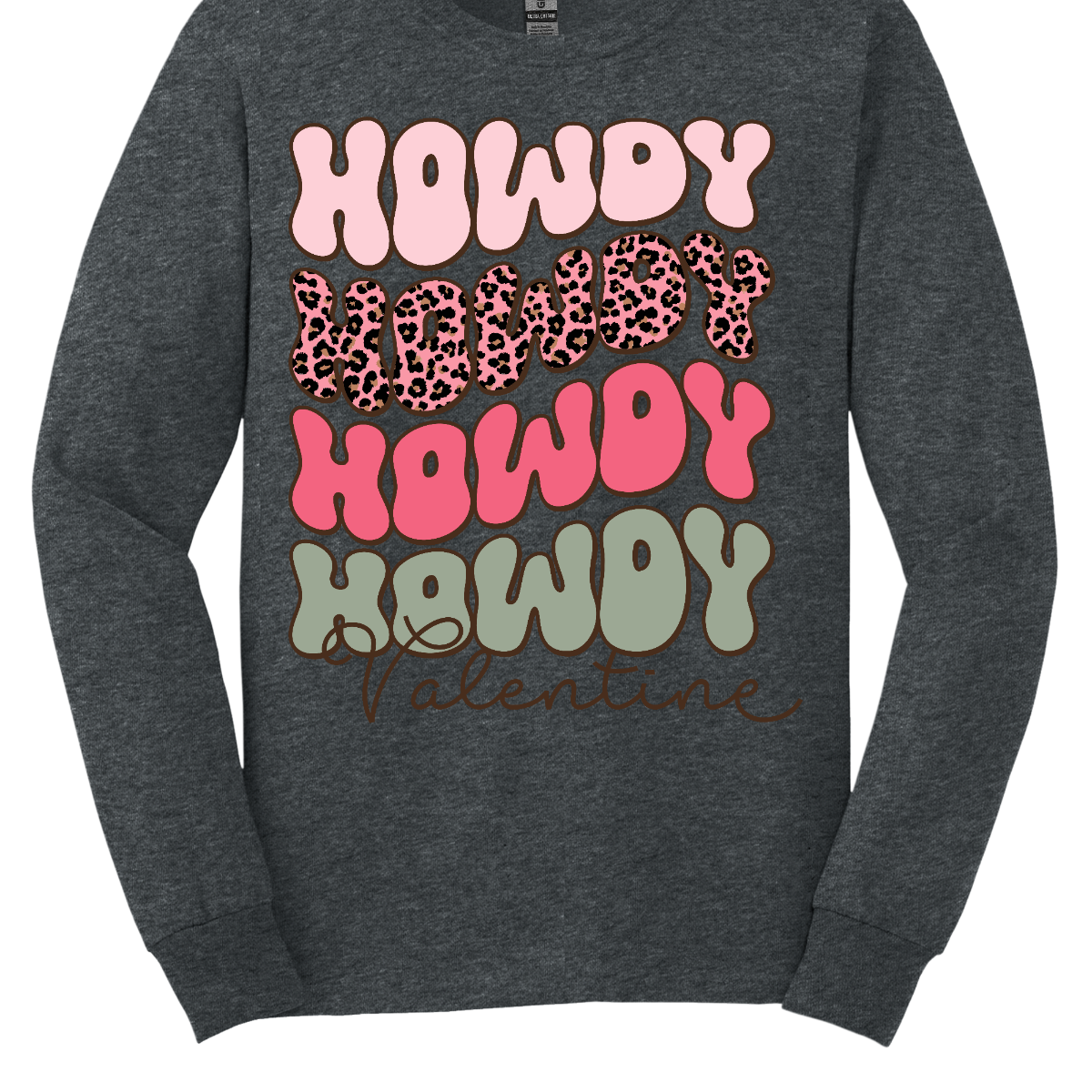 Introducing our "Howdy Valentine" T-shirt – a retro-inspired masterpiece that adds a touch of vintage charm to your Valentine's Day celebration. This shirt features a stylish retro font in soft pinks and sage colors, creating a delightful and nostalgic vibe perfect for expressing love with a Western twist. The phrase "Howdy Valentine" is elegantly displayed in a retro font, evoking the classic aesthetics of bygone eras. Shop at Gorgeousware.com