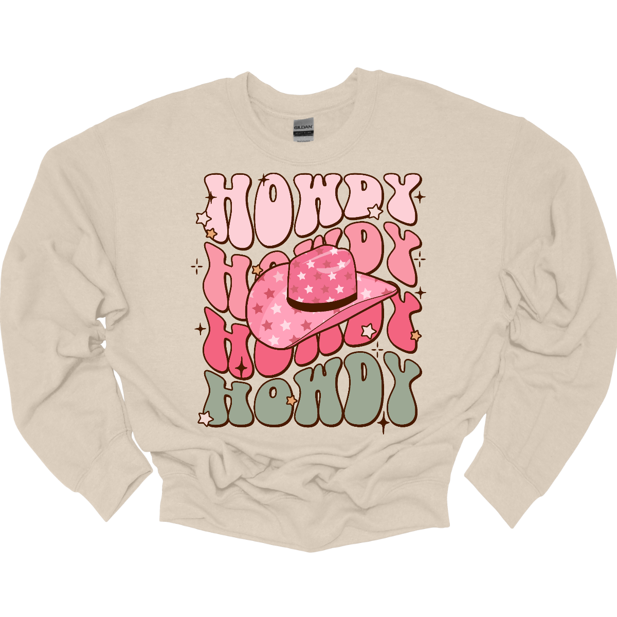 Introducing our "Howdy" T-shirt – a retro-inspired delight that captures the essence of Western charm with a stylish twist. The retro font adds a touch of nostalgia, evoking the classic aesthetics of yesteryears. The prominent cowgirl hat in the middle becomes a focal point, bringing a Western flair to the design. Shop at Gorgeousware.com