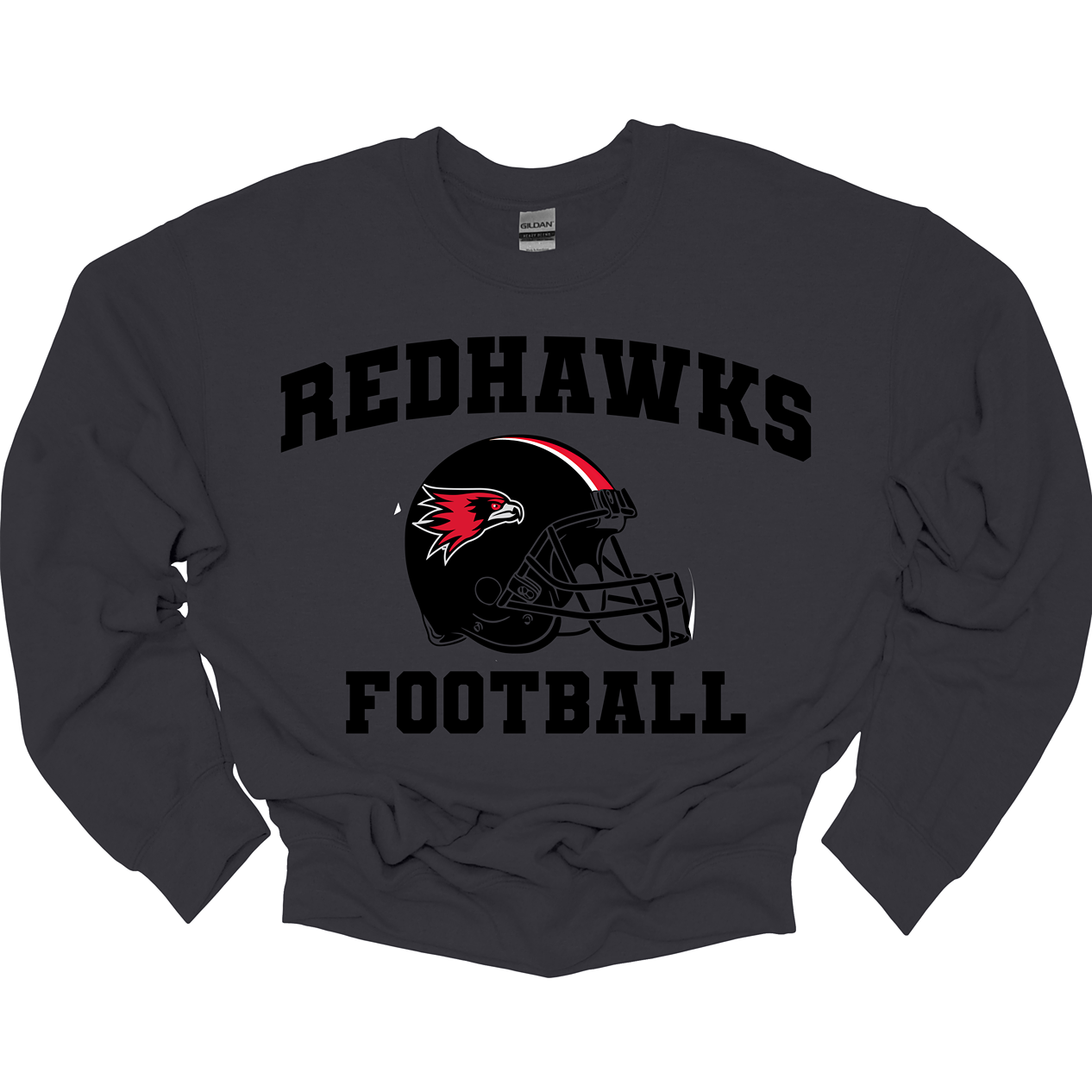 This comfortable and bold SEMO crewneck features a prominent SEMO football helmet with the fierce Redhawk and black bold lettering of RedHawks Football. This crew displays winning SEMO pride everywhere you go.
Shop at gorgeousware.com today!