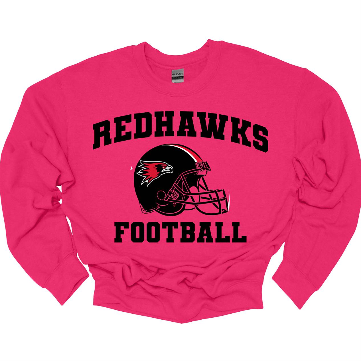 This comfortable and bold SEMO crewneck features a prominent SEMO football helmet with the fierce Redhawk and black bold lettering of RedHawks Football. This crew displays winning SEMO pride everywhere you go.
Shop at gorgeousware.com today!