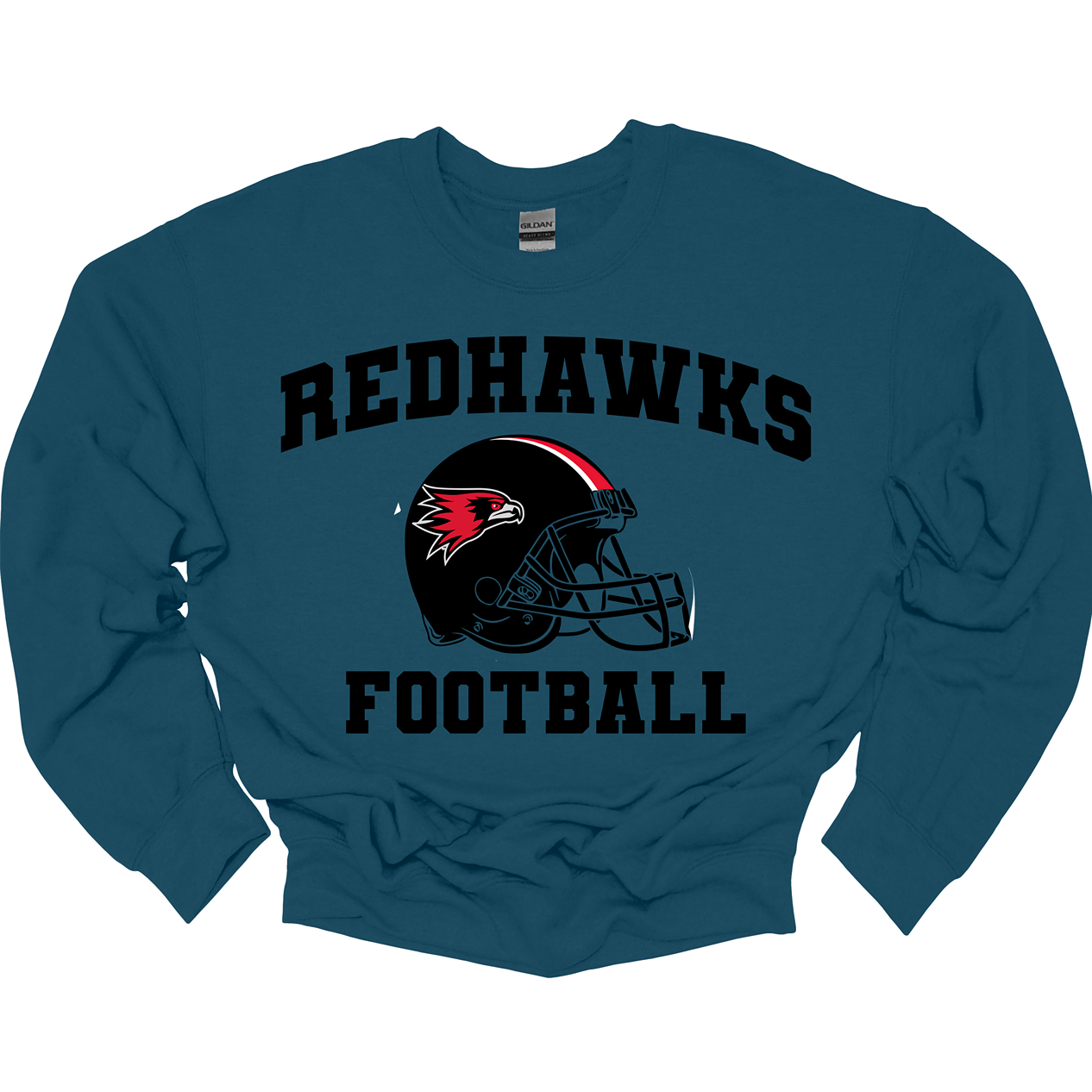 This comfortable and bold SEMO crewneck features a prominent SEMO football helmet with the fierce Redhawk and black bold lettering of RedHawks Football. This crew displays winning SEMO pride everywhere you go.
Shop at gorgeousware.com today!