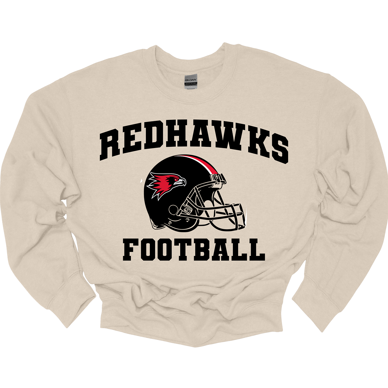 This comfortable and bold SEMO crewneck features a prominent SEMO football helmet with the fierce Redhawk and black bold lettering of RedHawks Football. This crew displays winning SEMO pride everywhere you go.
Shop at gorgeousware.com today!