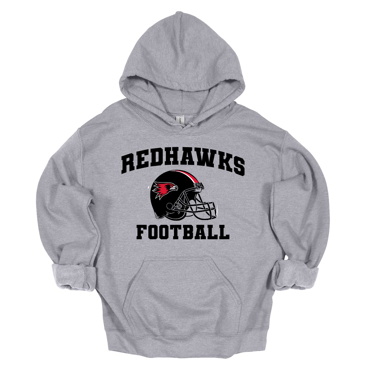 This comfortable and bold SEMO hoodie features a prominent SEMO football helmet with the fierce Redhawk and black bold lettering of RedHawks Football. This hoodie displays winning SEMO pride everywhere you go.
Shop at gorgeousware.com today!