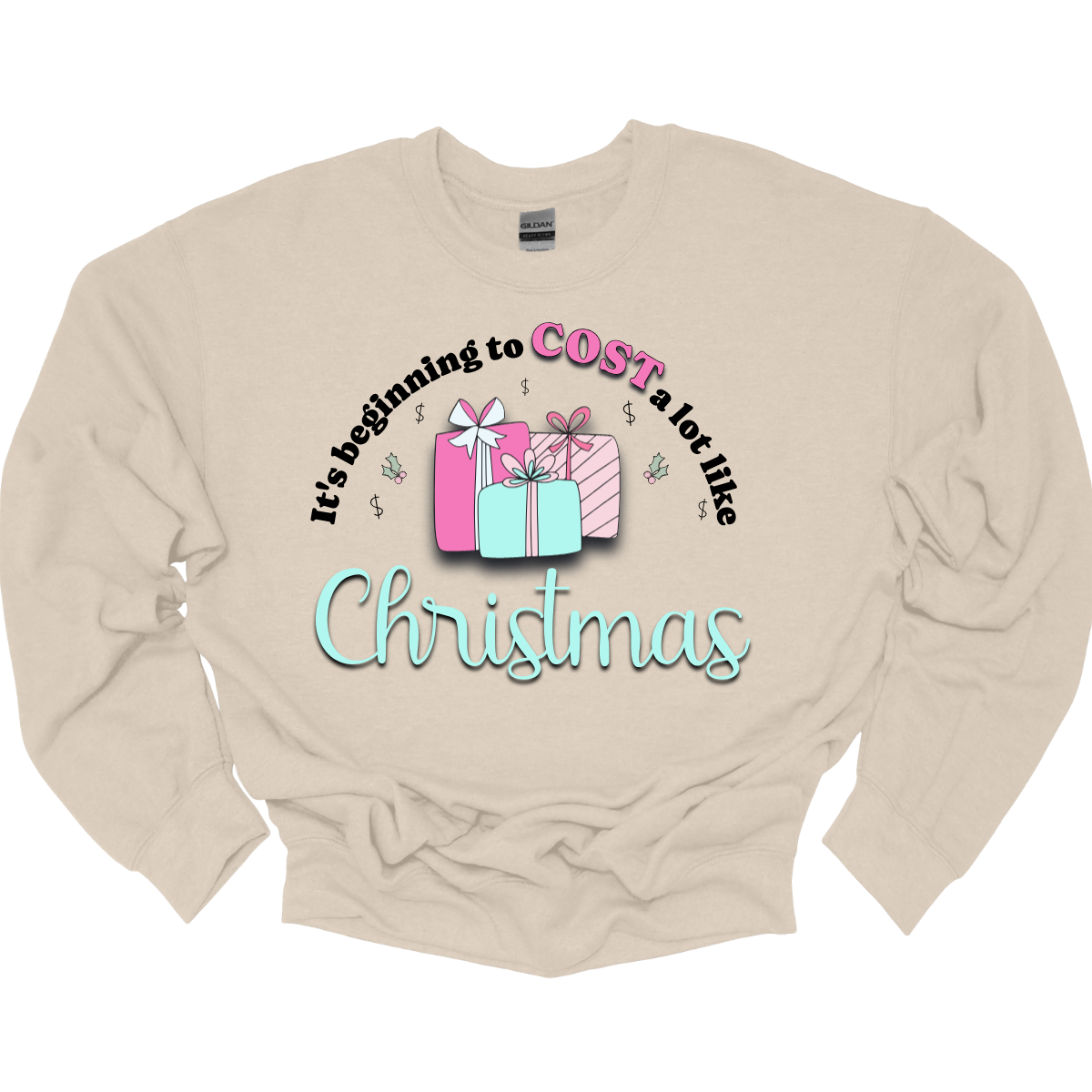Celebrate the season with a playful twist on holiday spending! Our “It’s Beginning to COST a Lot Like Christmas” T-shirt is perfect for those who know the holiday cheer comes with a bit of financial cheer too. Embrace the holiday hustle with a grin and a reminder that Christmas is priceless—even if it costs a bit! Shop at Gorgeousware.com