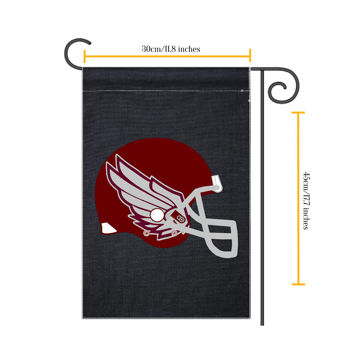 Show your team spirit with this vibrant Kelly Football garden flag! Measuring 12x18 inches, it features a striking single-sided design that proudly displays your love for the game. Made from durable, weather-resistant fabric, this flag is perfect for adding a touch of football enthusiasm to your garden, porch, or yard. Whether you're celebrating a home game or just want to showcase your support year-round, this flag is a fantastic way to represent the Tribe! Shop at Gorgeousware.com