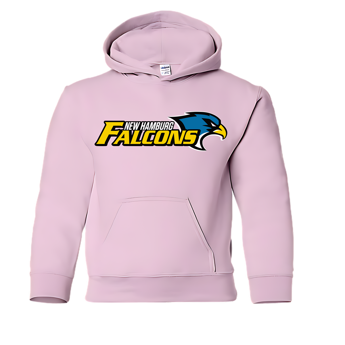 8.0 oz., 50/50 cotton/polyester
Pill-resistant and softer air-jet spun yarn
Double-lined hood
1x1 athletic rib knit cuffs and waistband with spandex
Tearaway label
Double needle stitching at waistband and cuffs
Front pouch pocket
Quarter-turned 
CPSIA Tracking Label Compliant