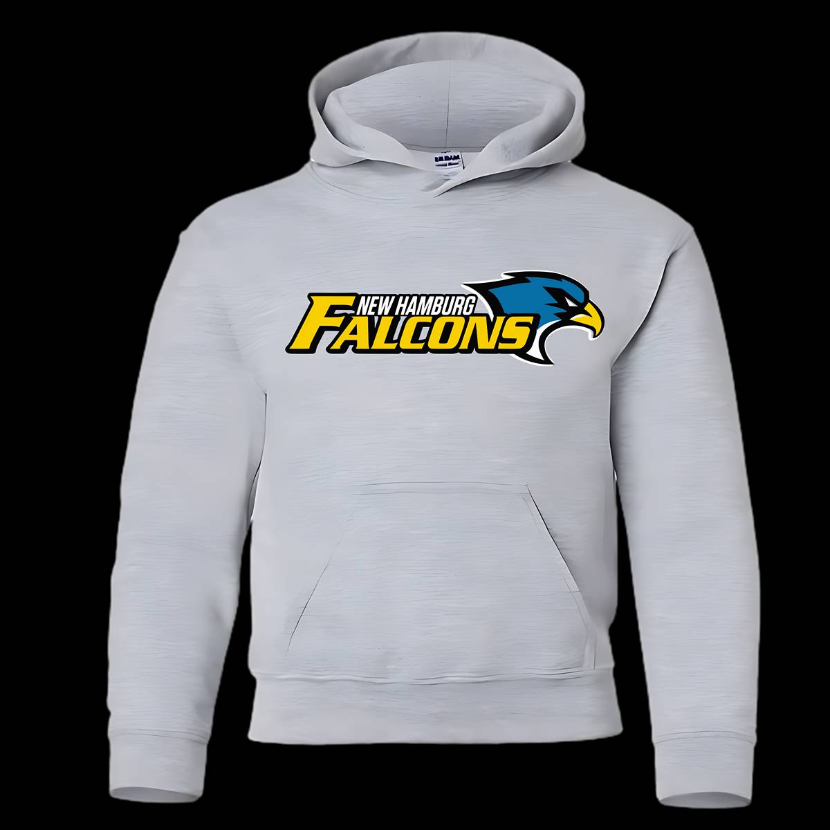 8.0 oz., 50/50 cotton/polyester
Pill-resistant and softer air-jet spun yarn
Double-lined hood
1x1 athletic rib knit cuffs and waistband with spandex
Tearaway label
Double needle stitching at waistband and cuffs
Front pouch pocket
Quarter-turned 
CPSIA Tracking Label Compliant