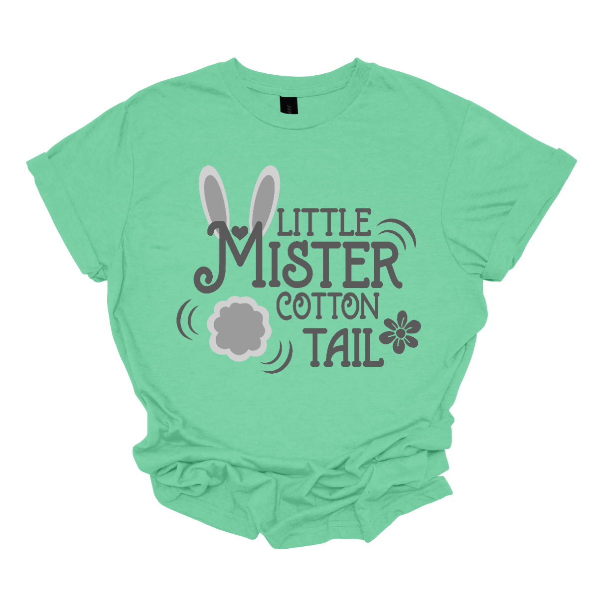 Introducing our adorable 'Little Mr. Cottontail' T-shirt, where the 'M' is adorned with bunny ears and a cotton tail, transforming it into a charming bunny rabbit! Perfect for the little ones who embody the spirit of Easter with their boundless energy and playful nature. Shop now at Gorgeousware.com