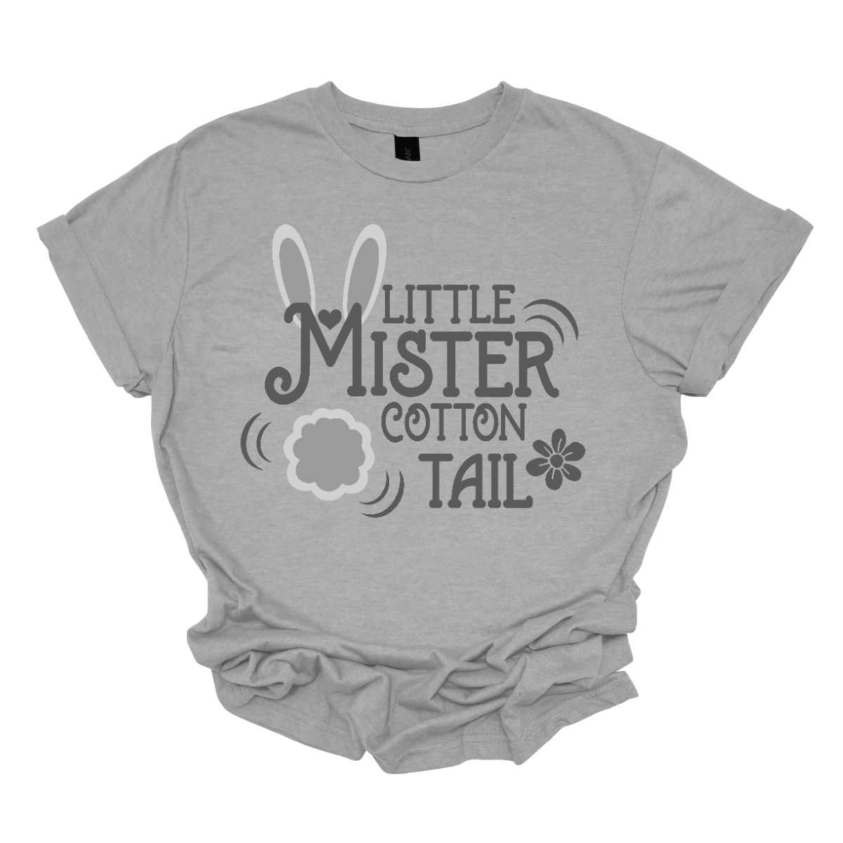 Introducing our adorable 'Little Mr. Cottontail' T-shirt, where the 'M' is adorned with bunny ears and a cotton tail, transforming it into a charming bunny rabbit! Perfect for the little ones who embody the spirit of Easter with their boundless energy and playful nature. Shop now at Gorgeousware.com