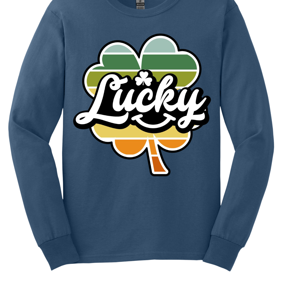 Introducing our "Lucky with Retro Color Striped Shamrock" T-shirt, a vibrant and stylish addition to your wardrobe! This eye-catching design features a bold shamrock in retro-inspired colors, set against the word "lucky" in a playful font. Shop at Gorgeousware.com