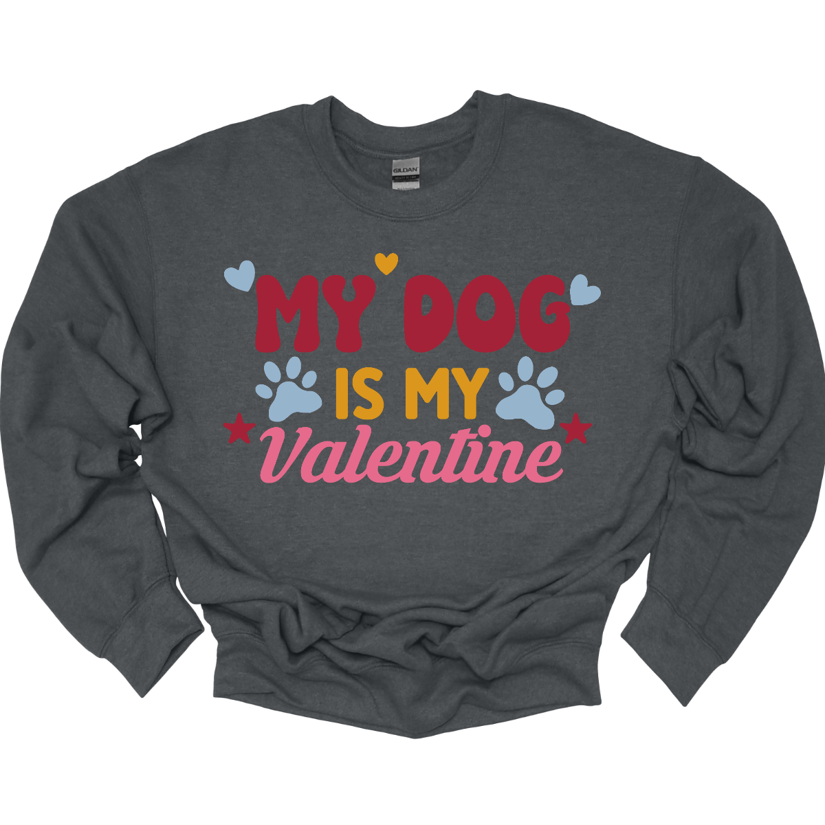 Declare your furry love story with our 'My Dog is My Valentine' T-shirt. This charming tee is a perfect expression of the deep bond between you and your canine companion. The heartfelt message takes center stage, surrounded by paw prints, capturing the unconditional love and loyalty that only a dog can offer. Shop at Gorgeousware.com today!