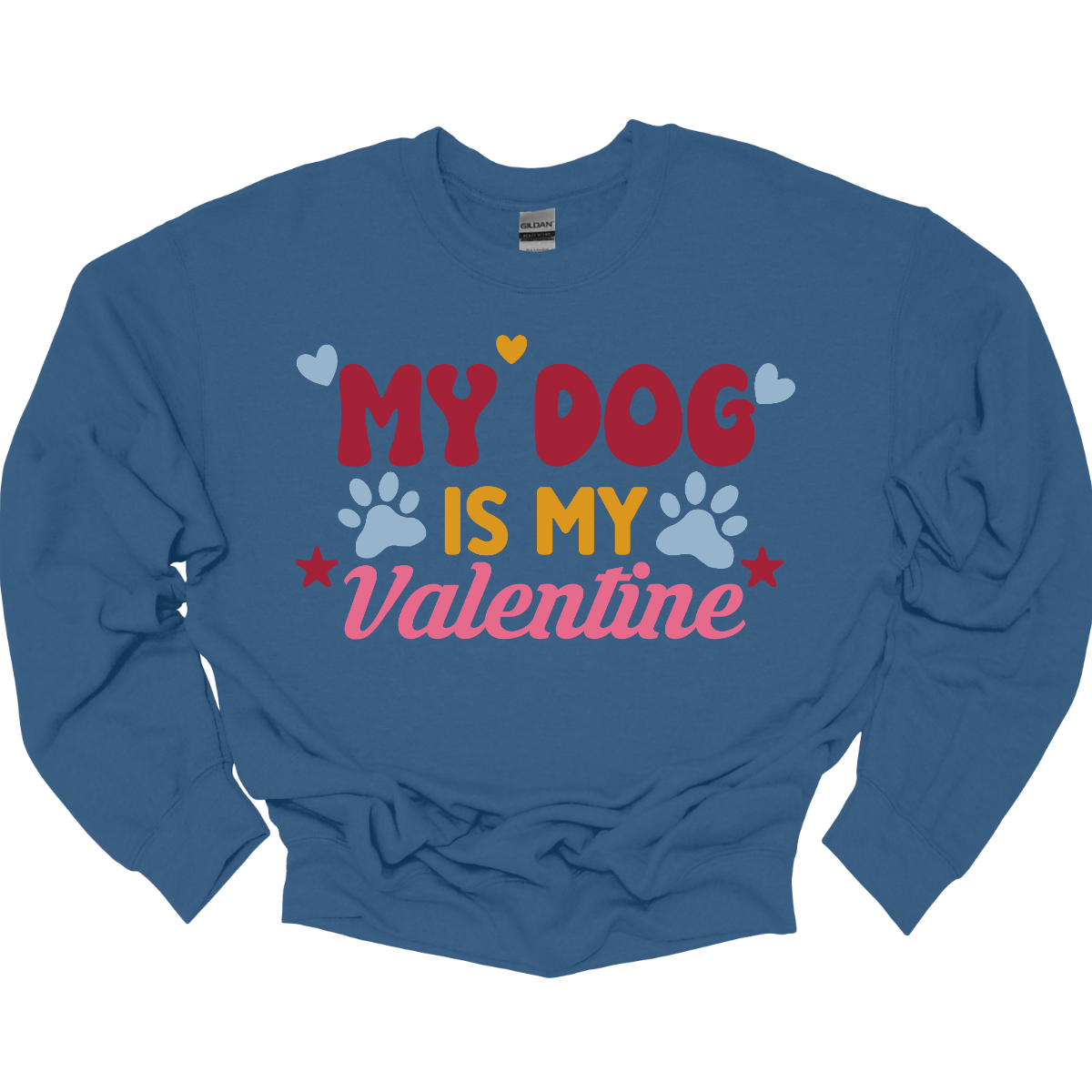 Declare your furry love story with our 'My Dog is My Valentine' T-shirt. This charming tee is a perfect expression of the deep bond between you and your canine companion. The heartfelt message takes center stage, surrounded by paw prints, capturing the unconditional love and loyalty that only a dog can offer. Shop at Gorgeousware.com today!