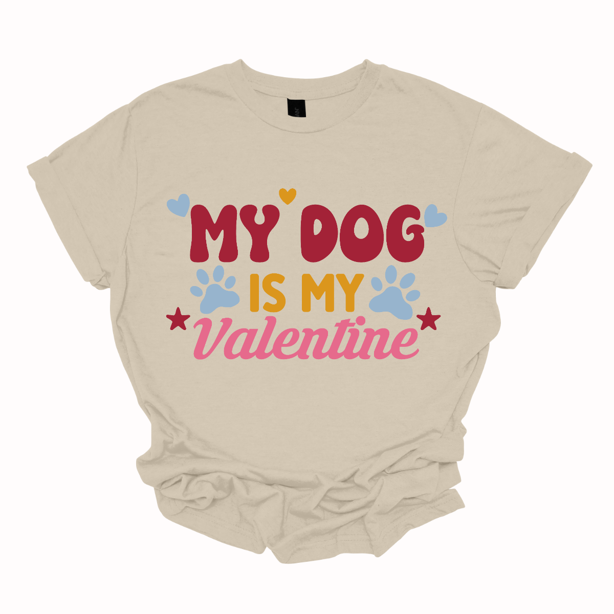 Declare your furry love story with our 'My Dog is My Valentine' T-shirt. This charming tee is a perfect expression of the deep bond between you and your canine companion. The heartfelt message takes center stage, surrounded by paw prints, capturing the unconditional love and loyalty that only a dog can offer. Shop at Gorgeousware.com today!