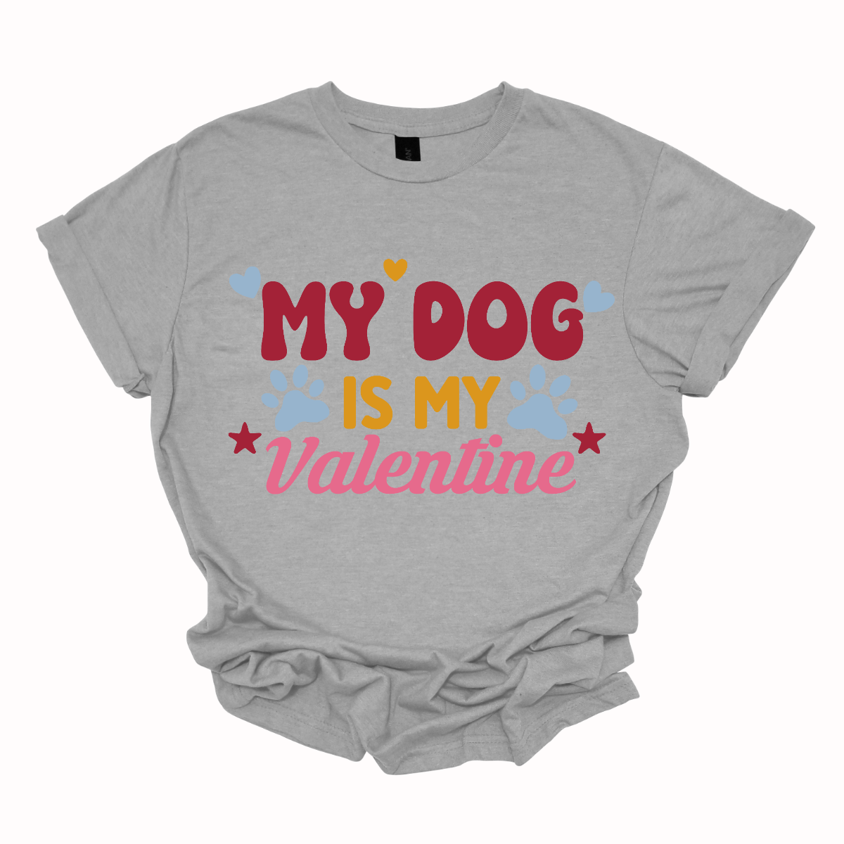 Declare your furry love story with our 'My Dog is My Valentine' T-shirt. This charming tee is a perfect expression of the deep bond between you and your canine companion. The heartfelt message takes center stage, surrounded by paw prints, capturing the unconditional love and loyalty that only a dog can offer. Shop at Gorgeousware.com today!