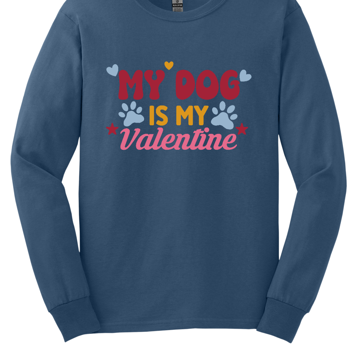 Declare your furry love story with our 'My Dog is My Valentine' T-shirt. This charming tee is a perfect expression of the deep bond between you and your canine companion. The heartfelt message takes center stage, surrounded by paw prints, capturing the unconditional love and loyalty that only a dog can offer. Shop at Gorgeousware.com today!