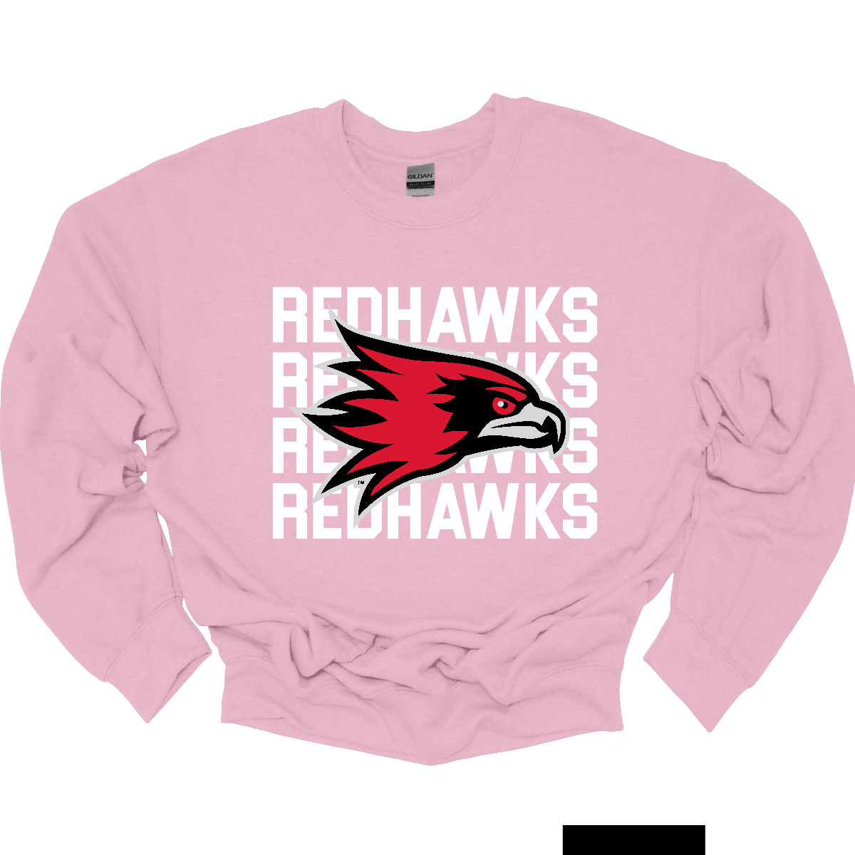 Show your Redhawk pride in bold style with this SEMO apparel design, available in both crewneck and hoodie options. The backdrop features a powerful repeat of “Redhawks” in bold white lettering, creating a striking graphic foundation. Centered over the design is the fearless and iconic SEMO Redhawk mascot, standing out as the ultimate symbol of strength, spirit, and tradition. 
Shop at Gorgeousware.com today!