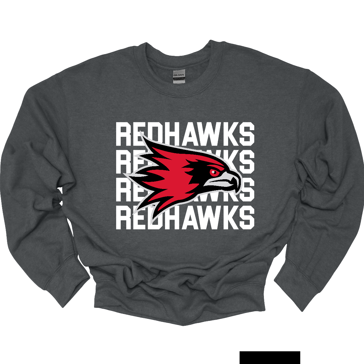 Show your Redhawk pride in bold style with this SEMO apparel design, available in both crewneck and hoodie options. The backdrop features a powerful repeat of “Redhawks” in bold white lettering, creating a striking graphic foundation. Centered over the design is the fearless and iconic SEMO Redhawk mascot, standing out as the ultimate symbol of strength, spirit, and tradition. 
Shop at Gorgeousware.com today!
