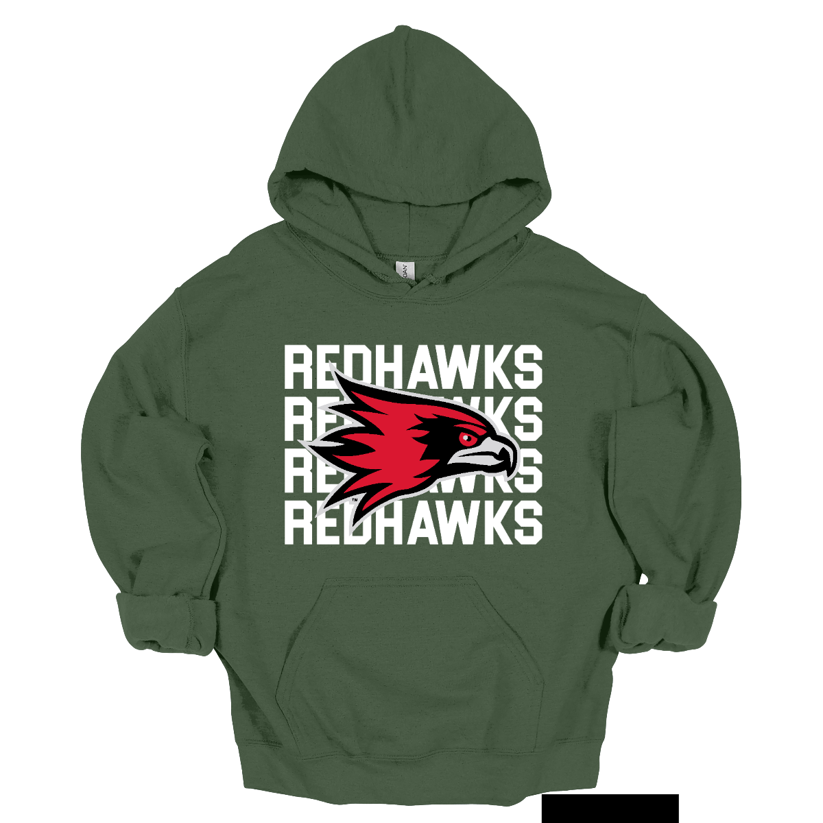 Show your Redhawk pride in bold style with this SEMO apparel design, available in both crewneck and hoodie options. The backdrop features a powerful repeat of “Redhawks” in bold white lettering, creating a striking graphic foundation. Centered over the design is the fearless and iconic SEMO Redhawk mascot, standing out as the ultimate symbol of strength, spirit, and tradition. 
Shop at Gorgeousware.com today!