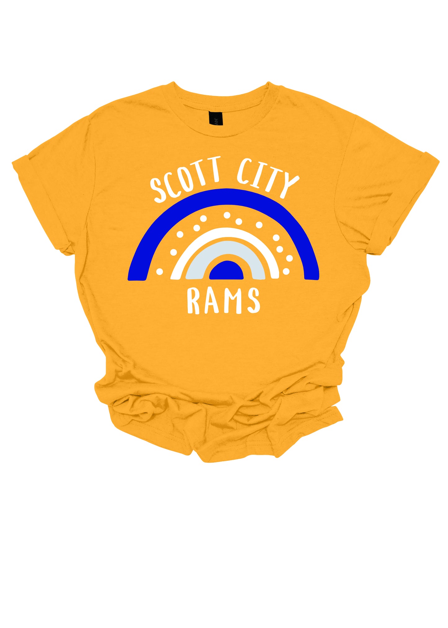 Scott City Rams Polka Dot Rainbow