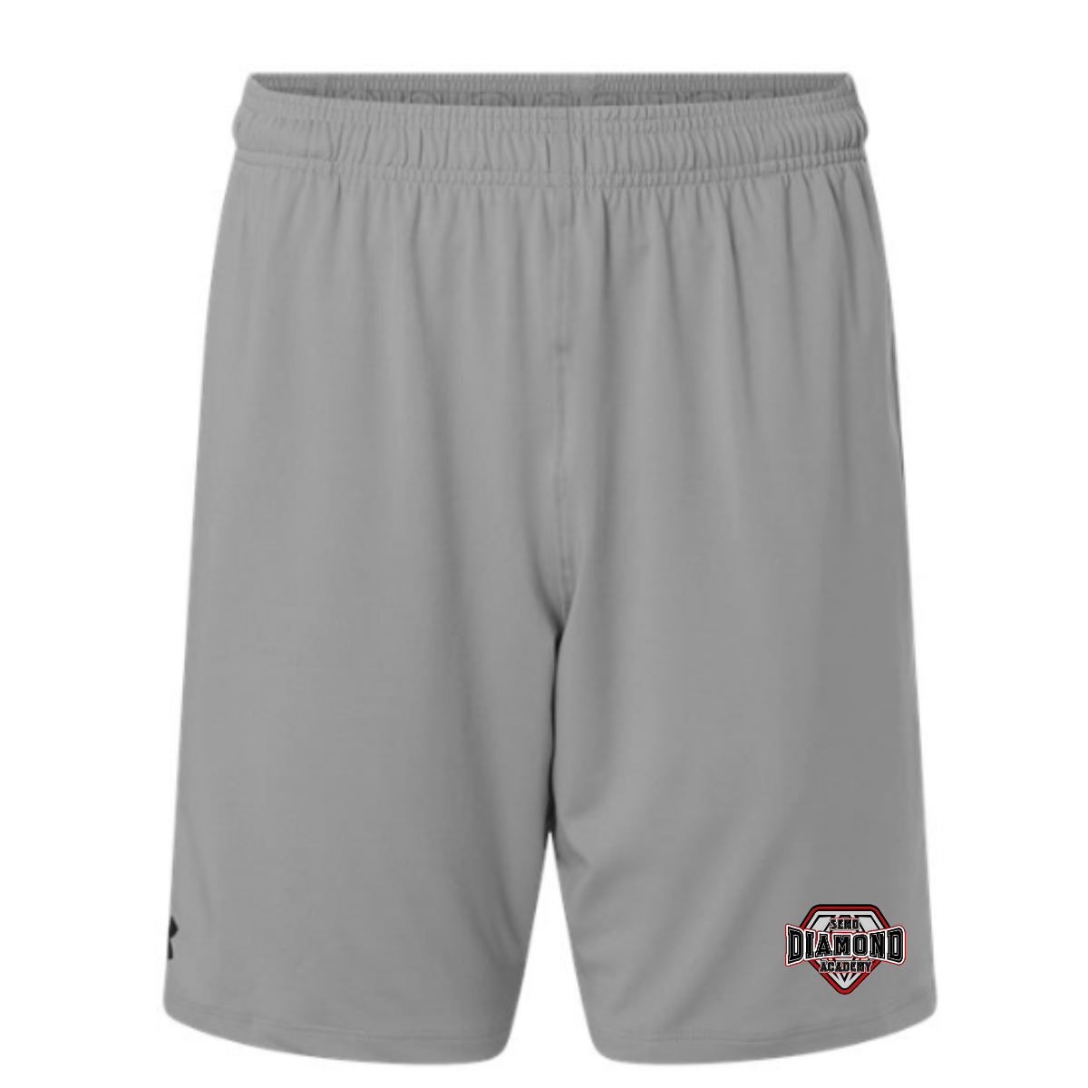 Gray shorts with the SEMO Diamond Academy logo on the left leg against a white background