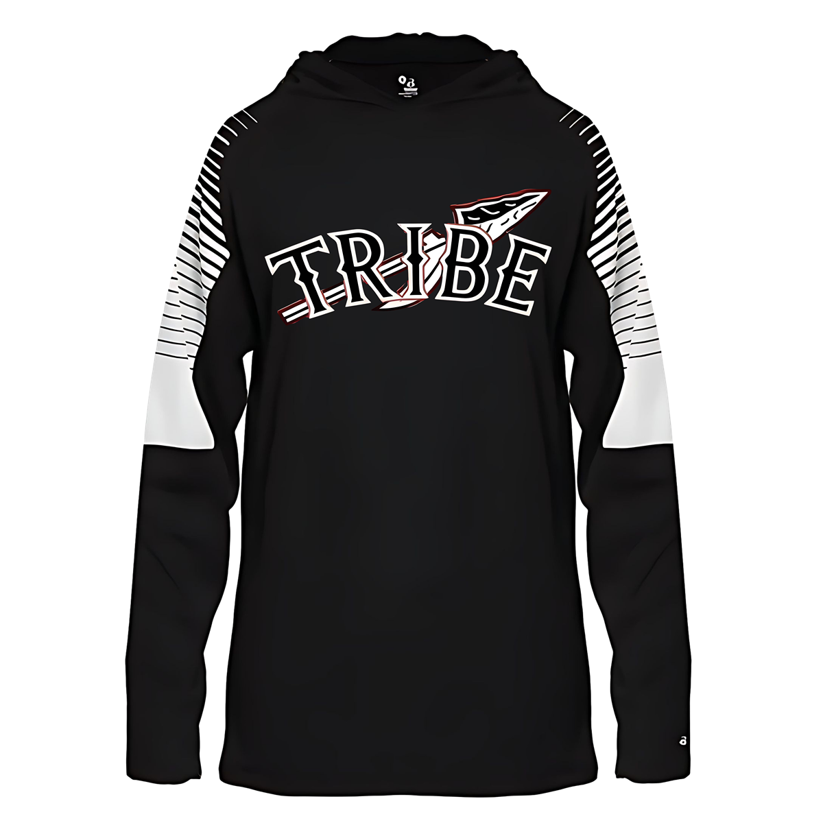 This hoodie features a striking design centered around a tribe spear logo, symbolizing strength and unity. Made from soft, high-quality fabric, it offers both comfort and durability. The logo is prominently displayed on the chest, showcasing intricate details that reflect cultural heritage and pride. The hoodie comes with adjustable drawstrings, and ribbed cuffs for a snug fit. Available in black, white or red, it’s perfect for casual outings or cozy nights in. 