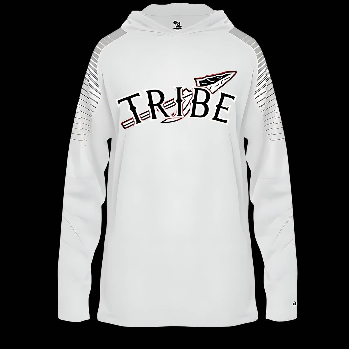 This hoodie features a striking design centered around a tribe spear logo, symbolizing strength and unity. Made from soft, high-quality fabric, it offers both comfort and durability. The logo is prominently displayed on the chest, showcasing intricate details that reflect cultural heritage and pride. The hoodie comes with adjustable drawstrings, and ribbed cuffs for a snug fit. Available in black, white or red, it’s perfect for casual outings or cozy nights in. 