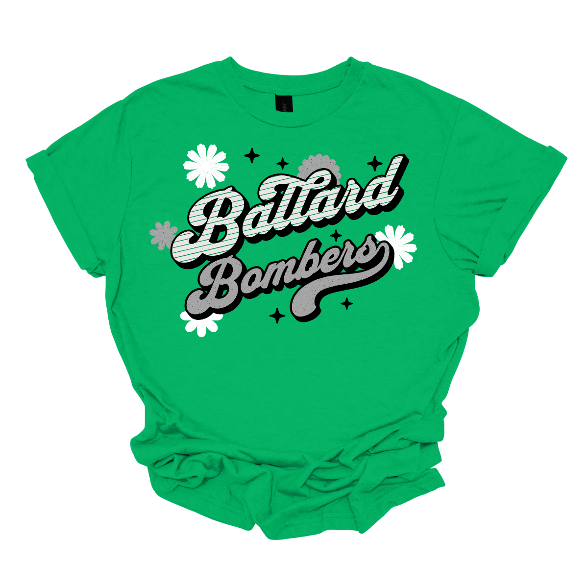 Ballard Bombers Free Spirit - Colorful Retro Green Shirt