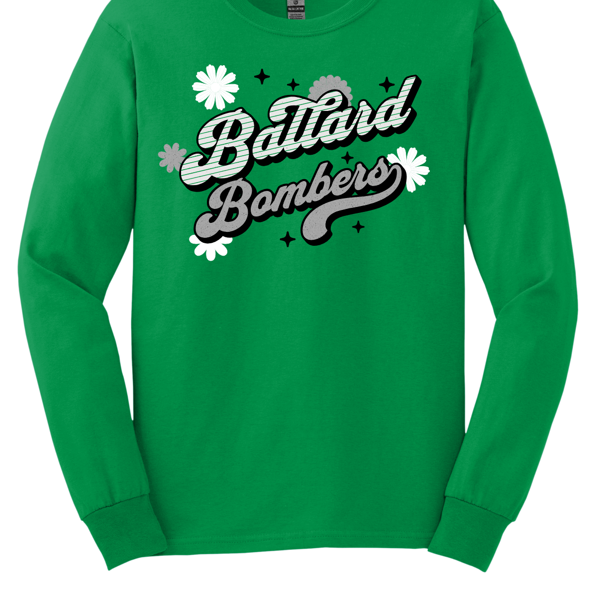 Ballard Bombers Free Spirit - Colorful Retro Green Shirt