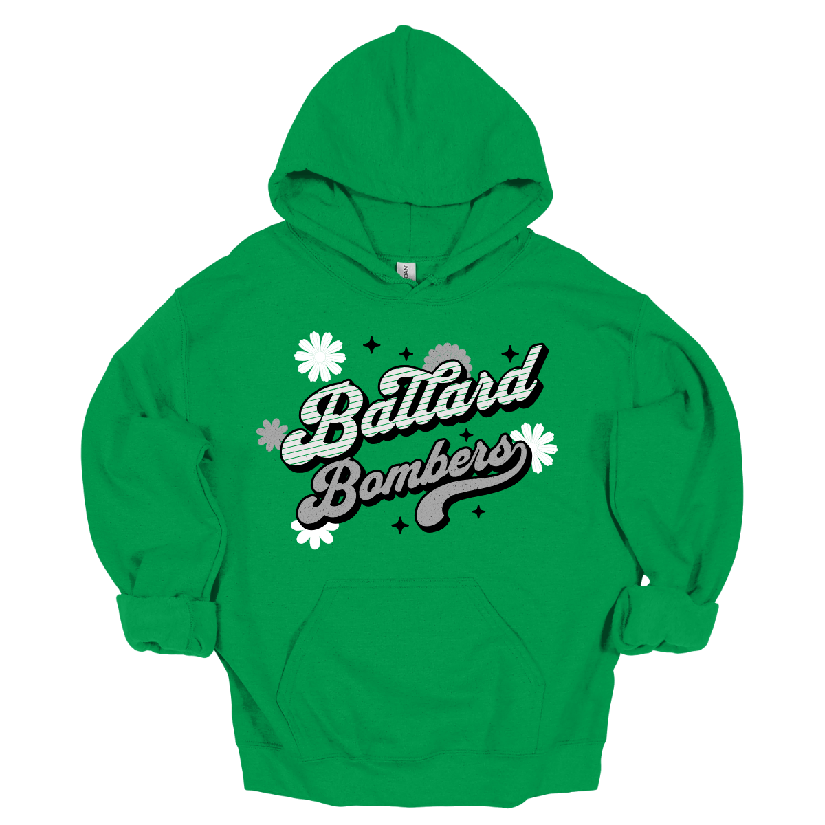Ballard Bombers Free Spirit - Colorful Retro Green Shirt