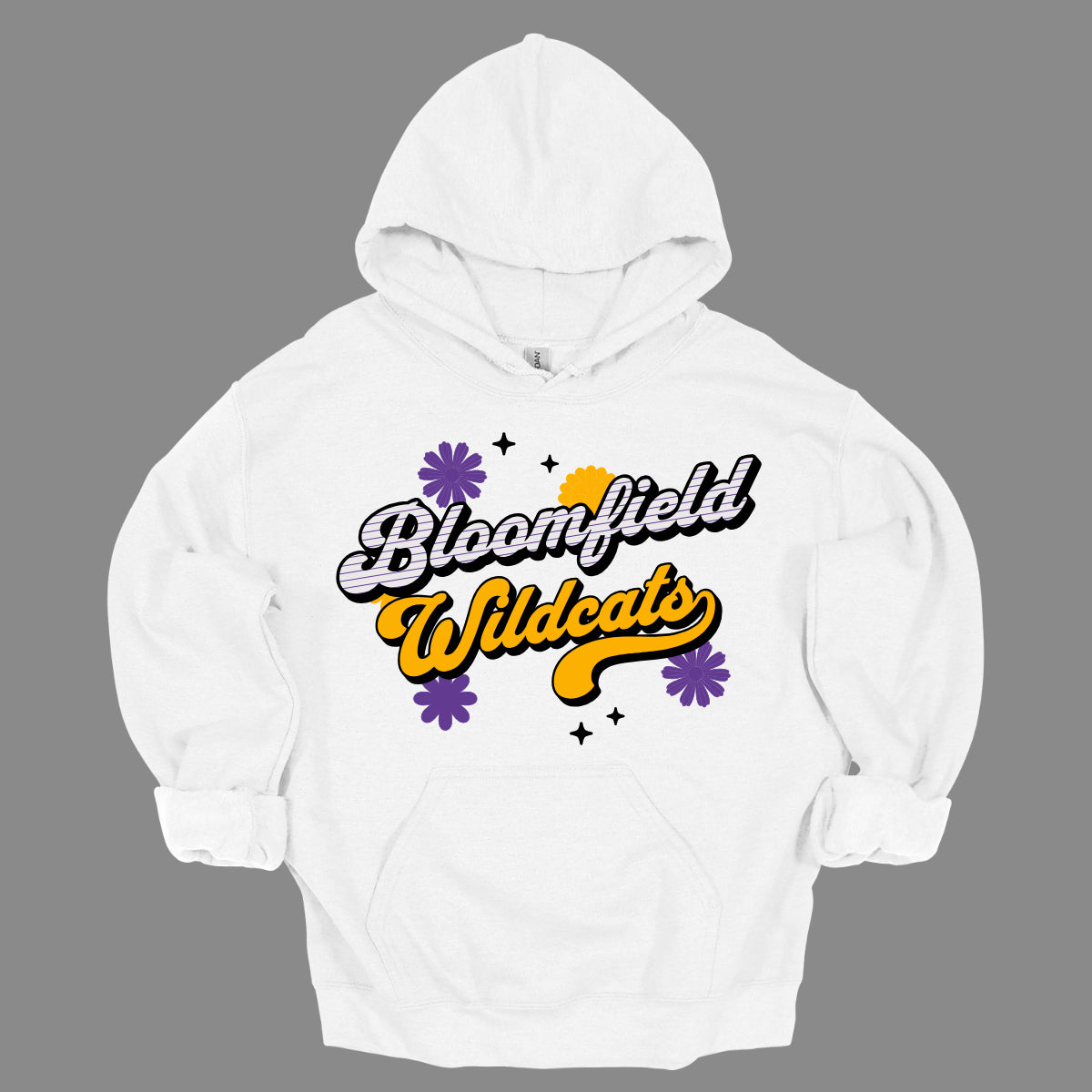 Bloomfield Wildcats Free Spirit - Colorful Retro