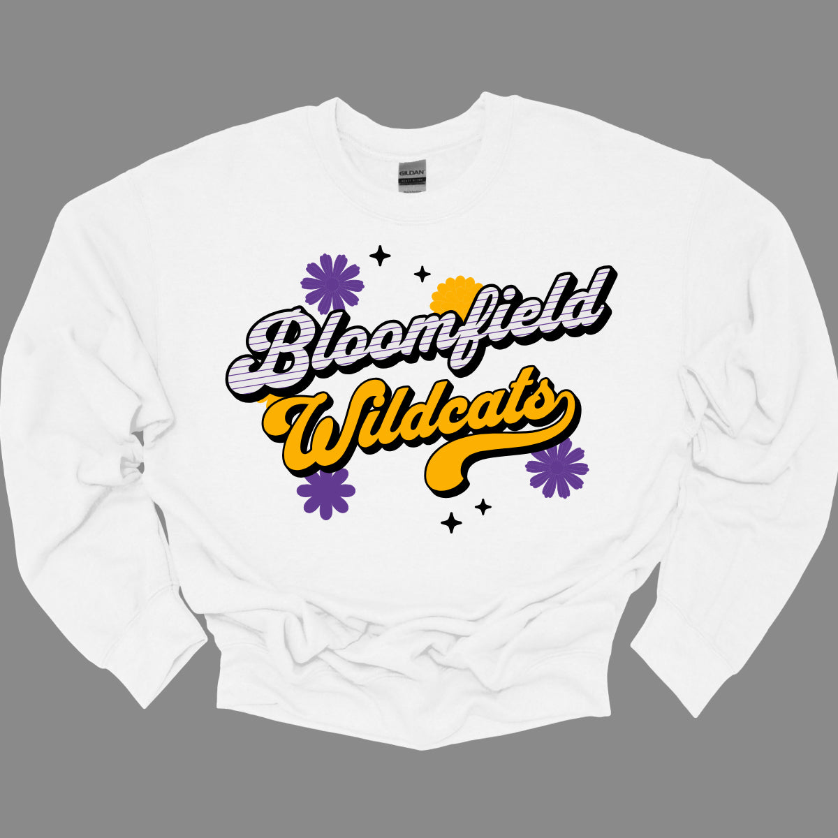 Bloomfield Wildcats Free Spirit - Colorful Retro