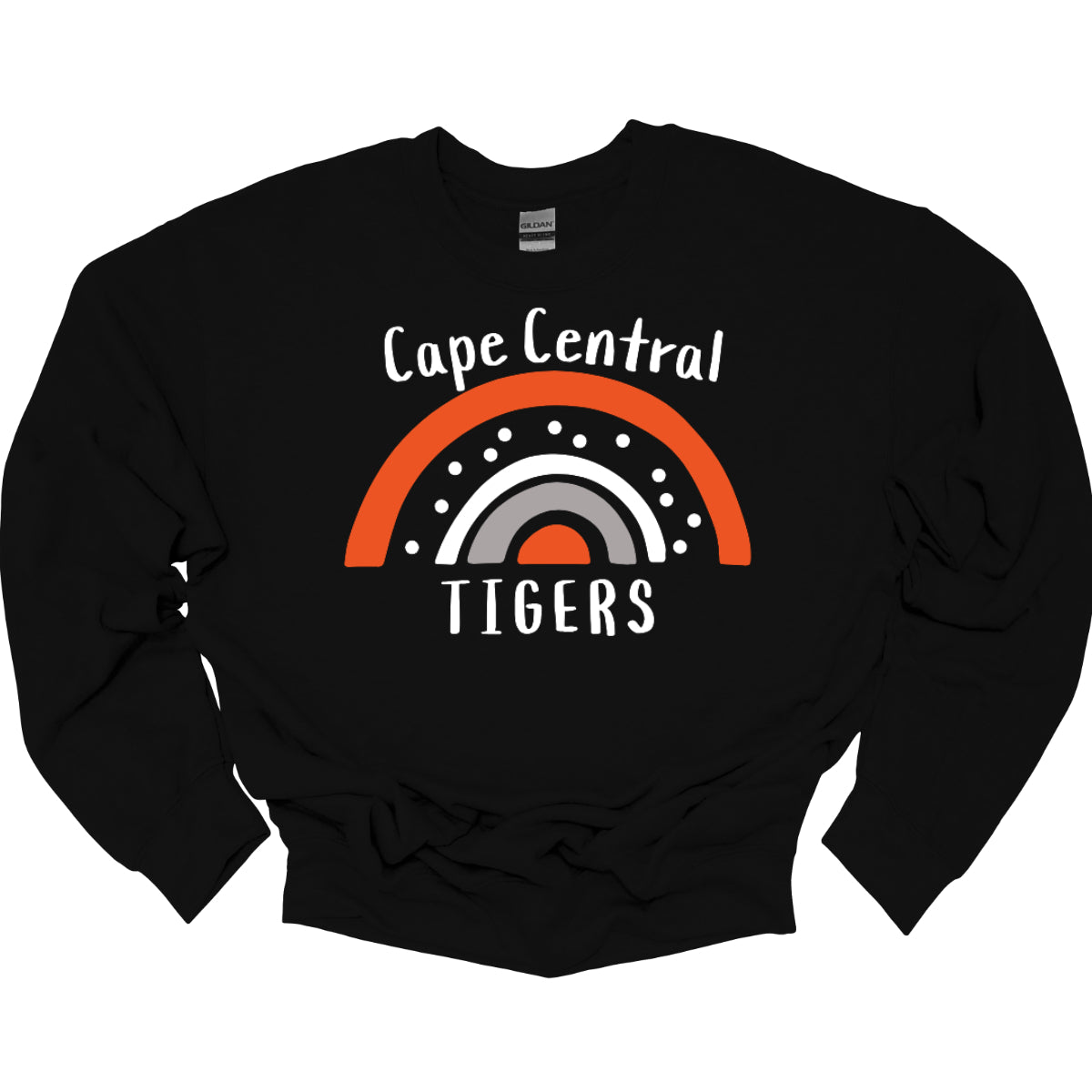 Cape Central Tigers Patterned Rainbow Black with Polka Dots