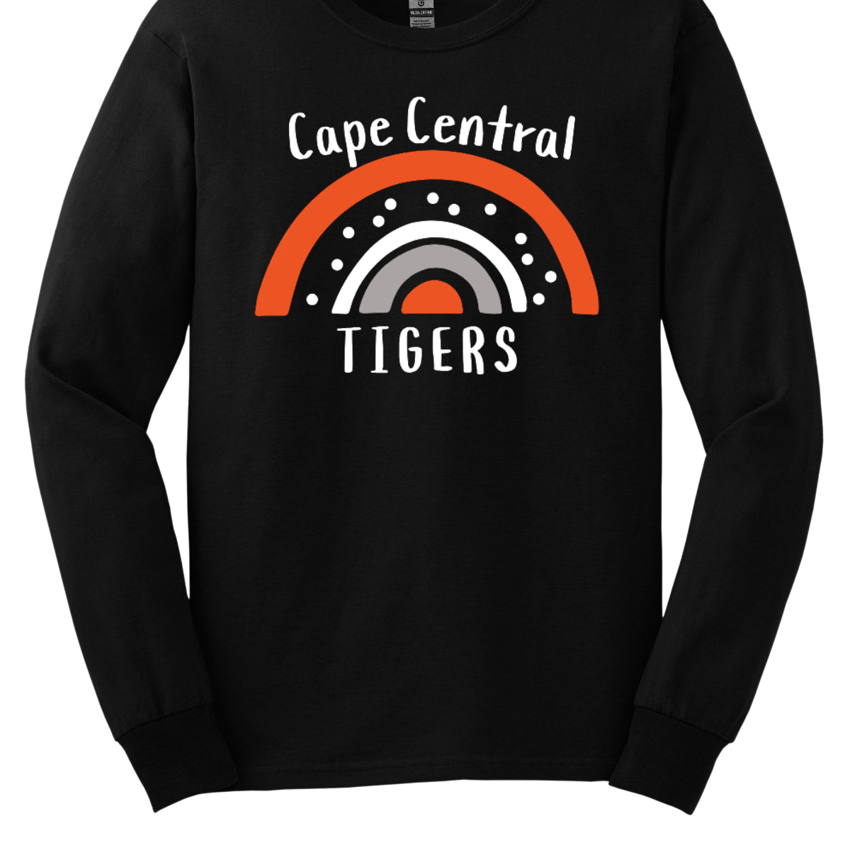 Cape Central Tigers Patterned Rainbow Black with Polka Dots