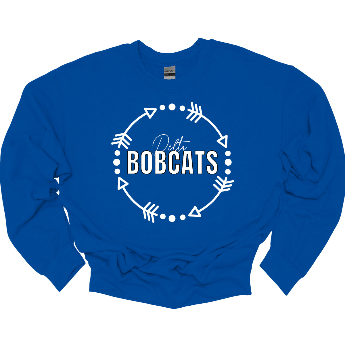 Delta Bobcats Arrow Circle