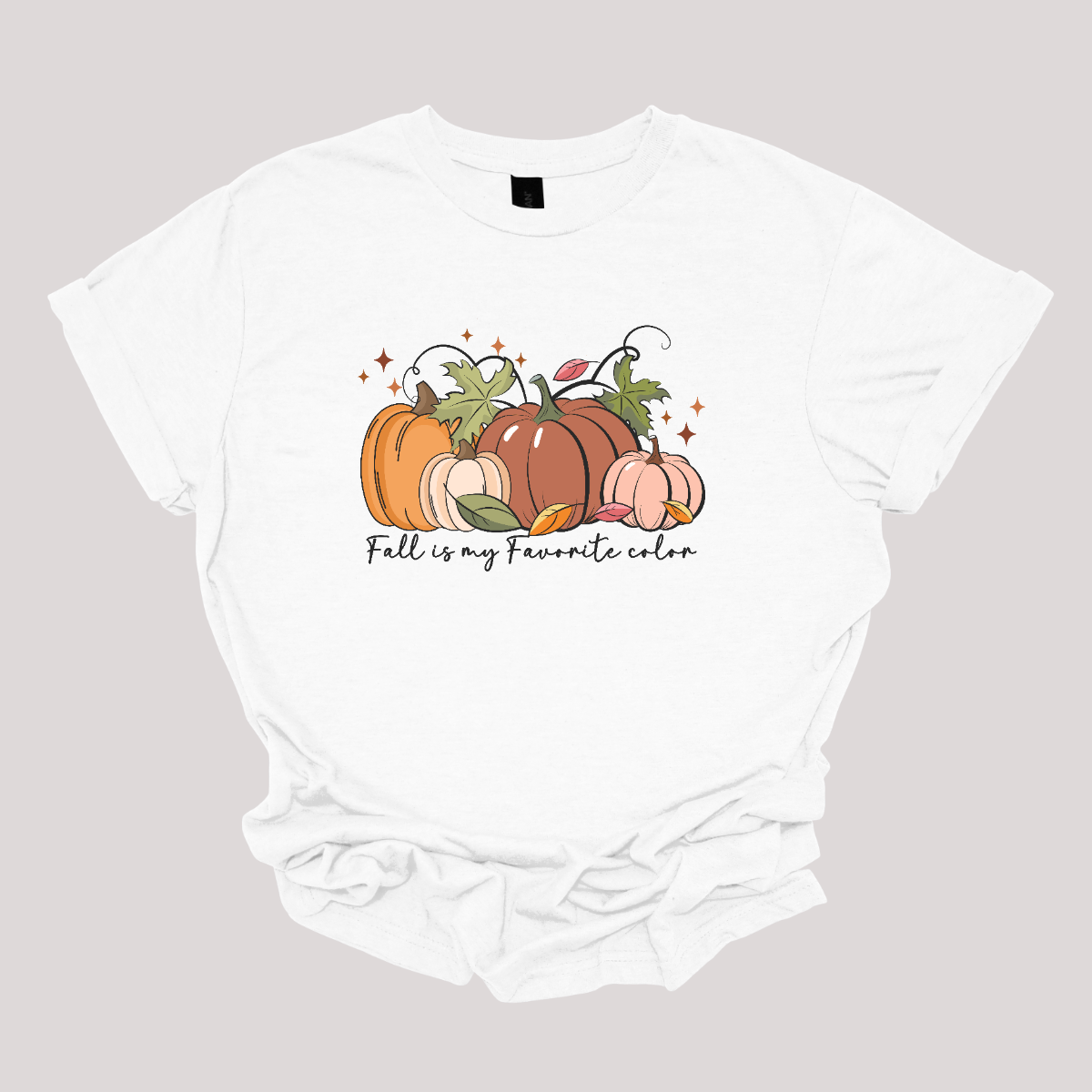 Elevate your autumn style with our "Fall Is My Favorite Color" T-shirt, adorned with an array of soft orange pumpkins! Crafted from soft, premium fabric, this tee offers both comfort and style for the crisp days of fall. Embrace the beauty of the season with this charming design, perfect for pumpkin patch visits, cozy bonfires, or simply enjoying a pumpkin spice latte. Available in a range of sizes, it's a must-have addition to any fall wardrobe. Shop at Gorgeousware.com