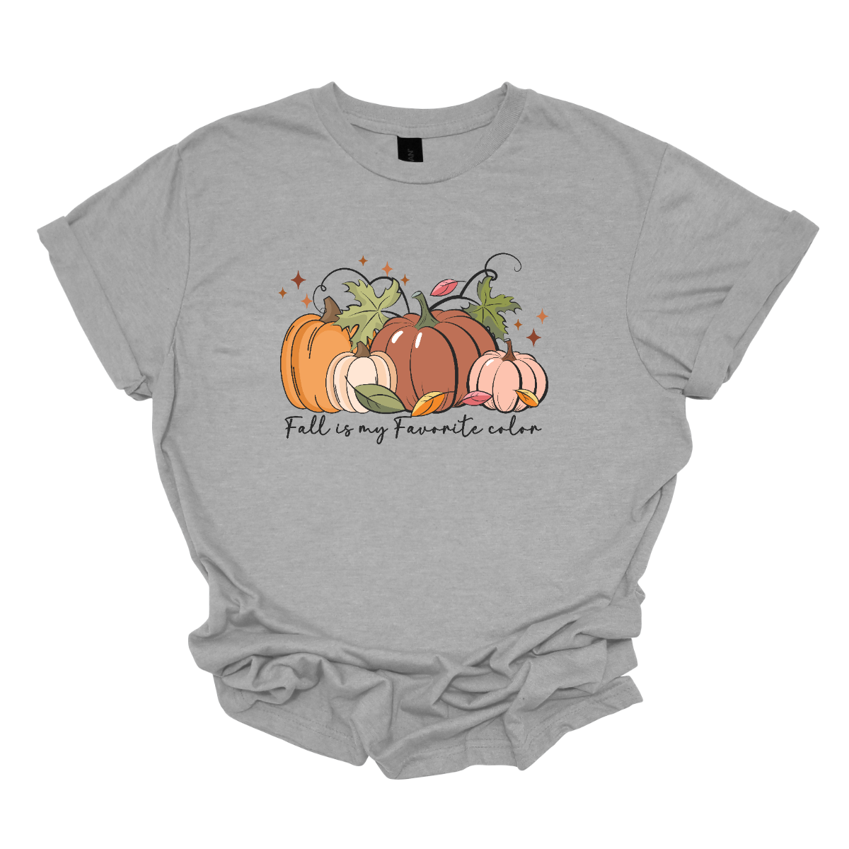 Elevate your autumn style with our "Fall Is My Favorite Color" T-shirt, adorned with an array of soft orange pumpkins! Crafted from soft, premium fabric, this tee offers both comfort and style for the crisp days of fall.  Embrace the beauty of the season with this charming design, perfect for pumpkin patch visits, cozy bonfires, or simply enjoying a pumpkin spice latte. Available in a range of sizes, it's a must-have addition to any fall wardrobe. Shop at Gorgeousware.com