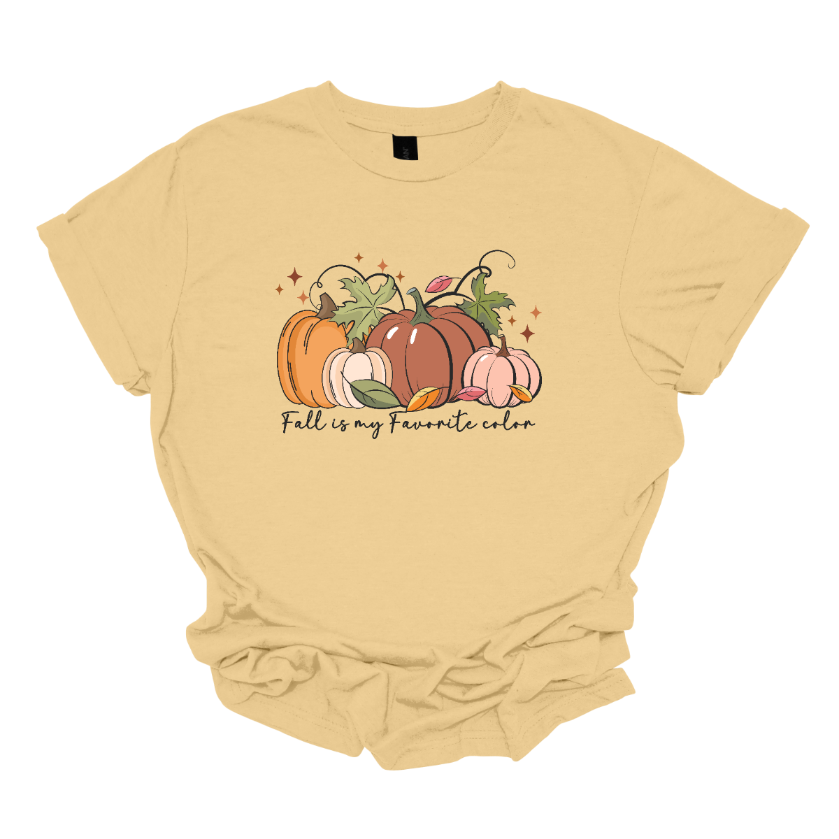 Elevate your autumn style with our "Fall Is My Favorite Color" T-shirt, adorned with an array of soft orange pumpkins! Crafted from soft, premium fabric, this tee offers both comfort and style for the crisp days of fall. Embrace the beauty of the season with this charming design, perfect for pumpkin patch visits, cozy bonfires, or simply enjoying a pumpkin spice latte. Available in a range of sizes, it's a must-have addition to any fall wardrobe. Shop at Gorgeousware.com