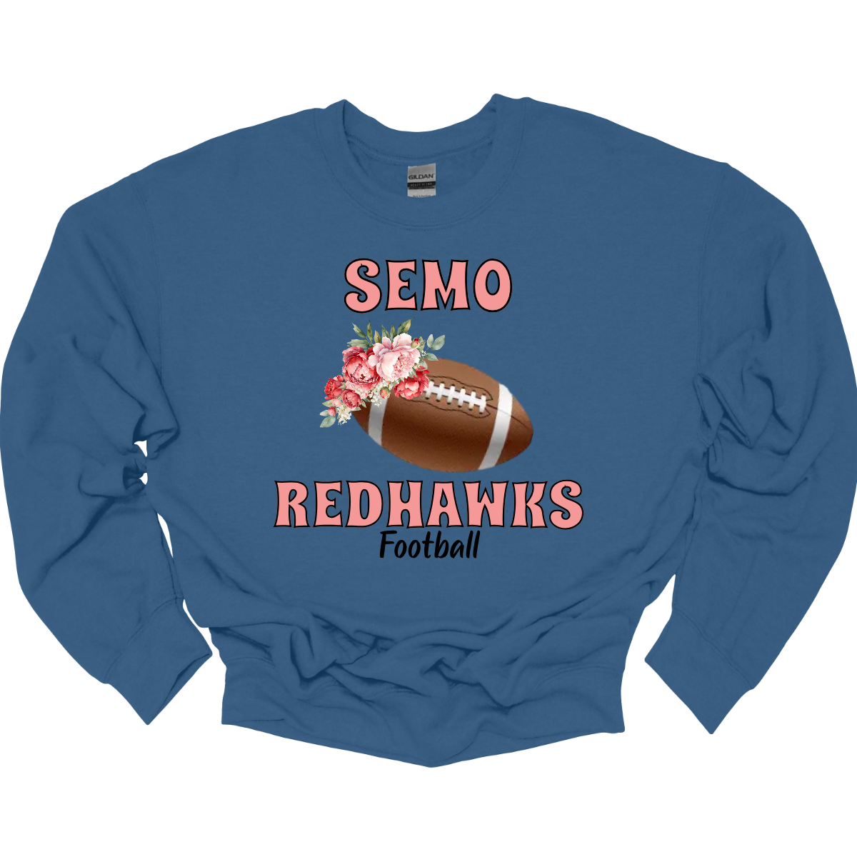 This SEMO crewneck features bold pink SEMO Redhawks lettering across the front, making your pride stand out in eye-catching fashion. A detailed football is accented with delicate flowers adds a unique, feminine twist, while the finishing touch of bold black Football lettering ties the look together. This design blends fierce Redhawk energy with a soft, stylish edge.
Shop at Gorgeousware.com today!
